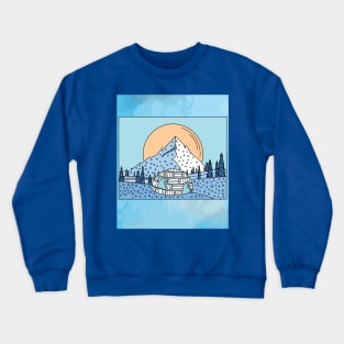 Igloo snow and ice landscape Crewneck Sweatshirt